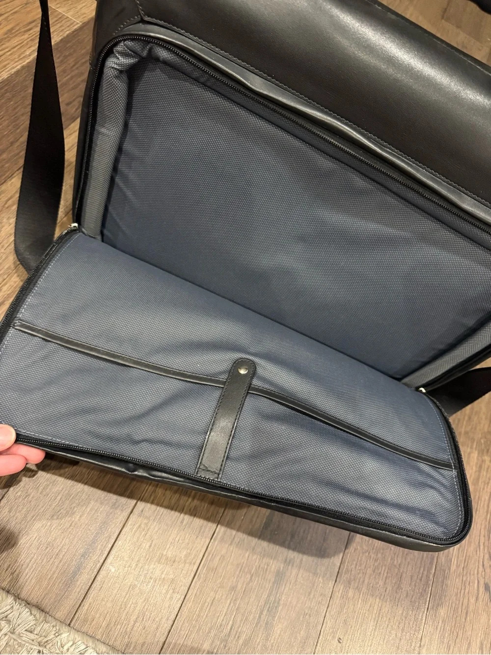 Tumi sleek leather